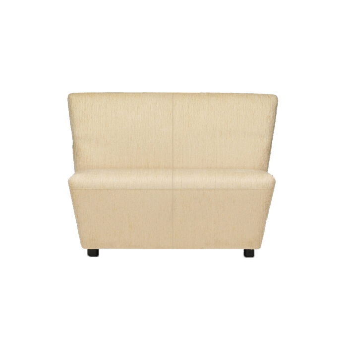 Largo: Armless Two-Seater in faux leather