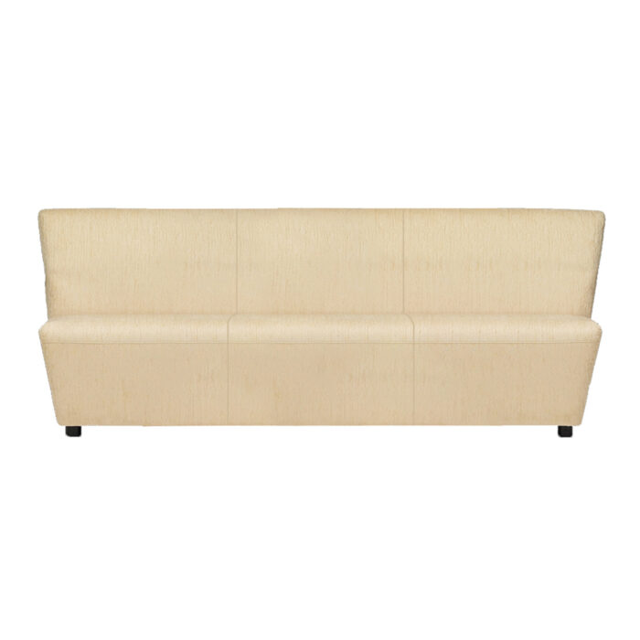 Largo: Armless Three-Seater sofa in faux leather