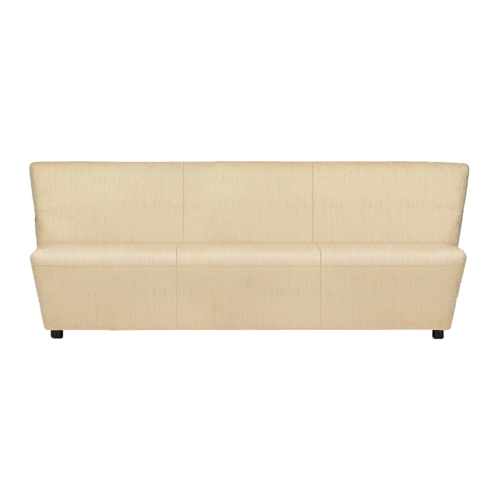 Largo: Armless Three-Seater sofa in faux leather