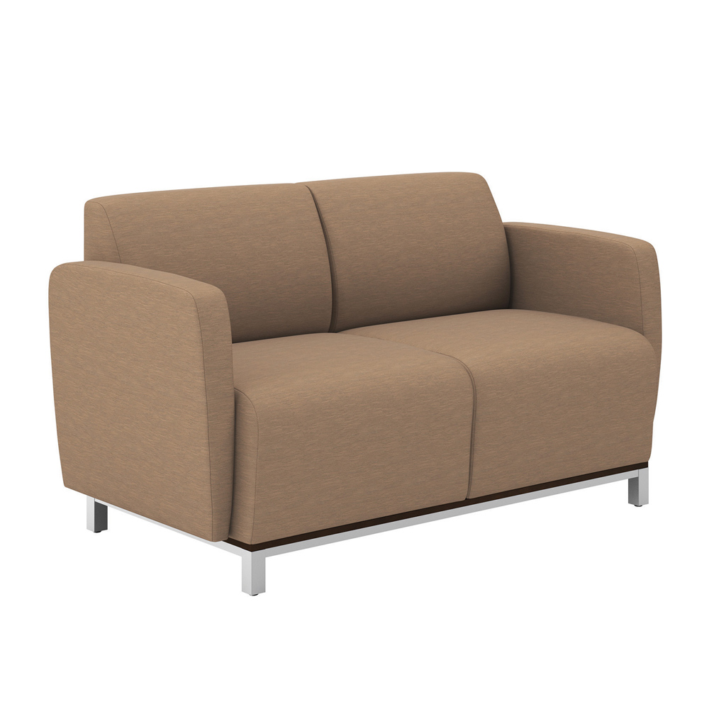 Swift: 2 Seat Lounge with textured fabric and metal base